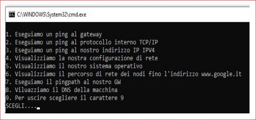 Interroga il tuo Sistema Windows con un menù realizzato attraverso un file di tipo BAT